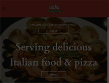 Tablet Screenshot of italiamiarestaurant.com